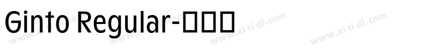 Ginto Regular字体转换